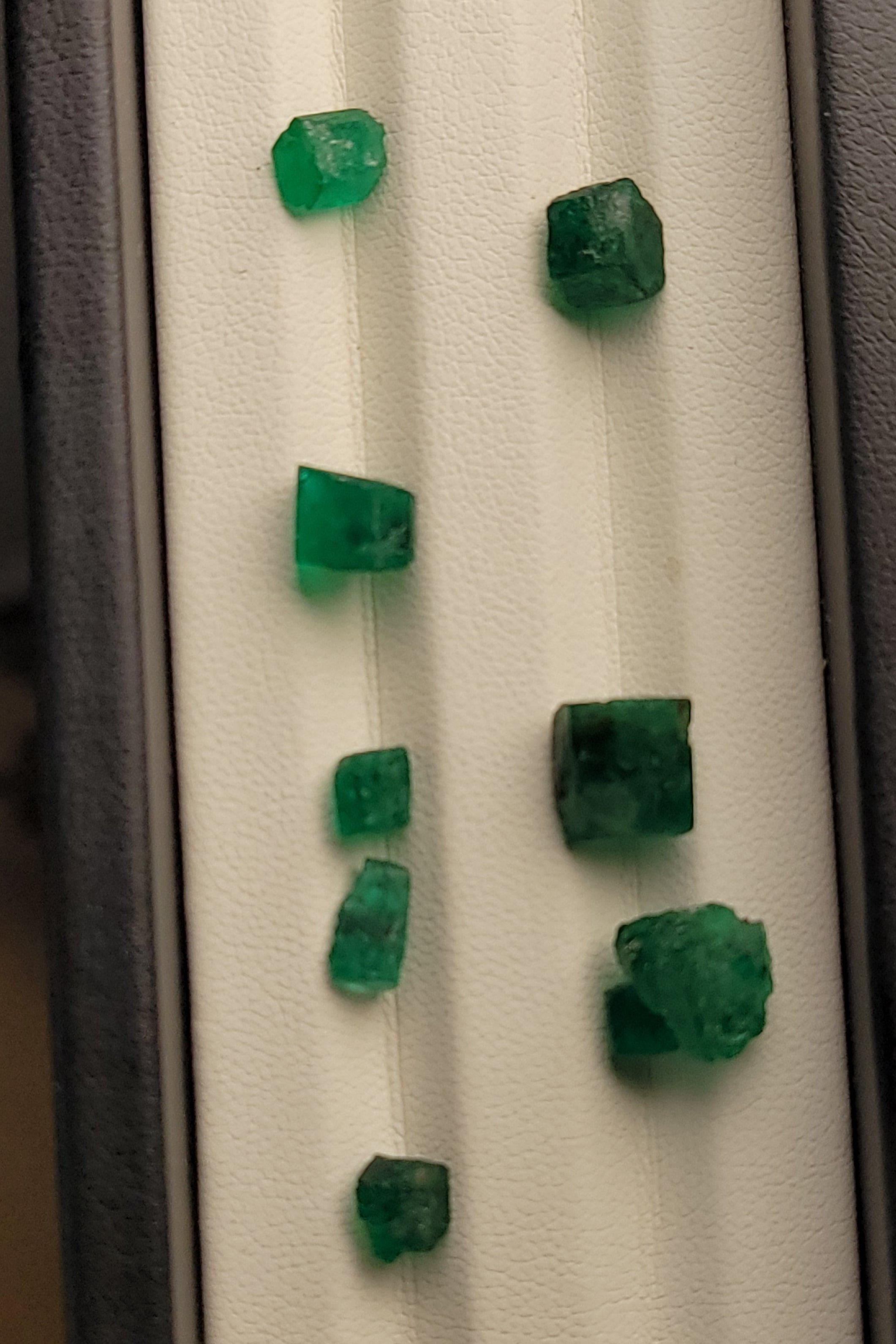 Natural Swat Emerald Rough Lot (9 Pieces) – 11.30 Carats | Pakistan Origin