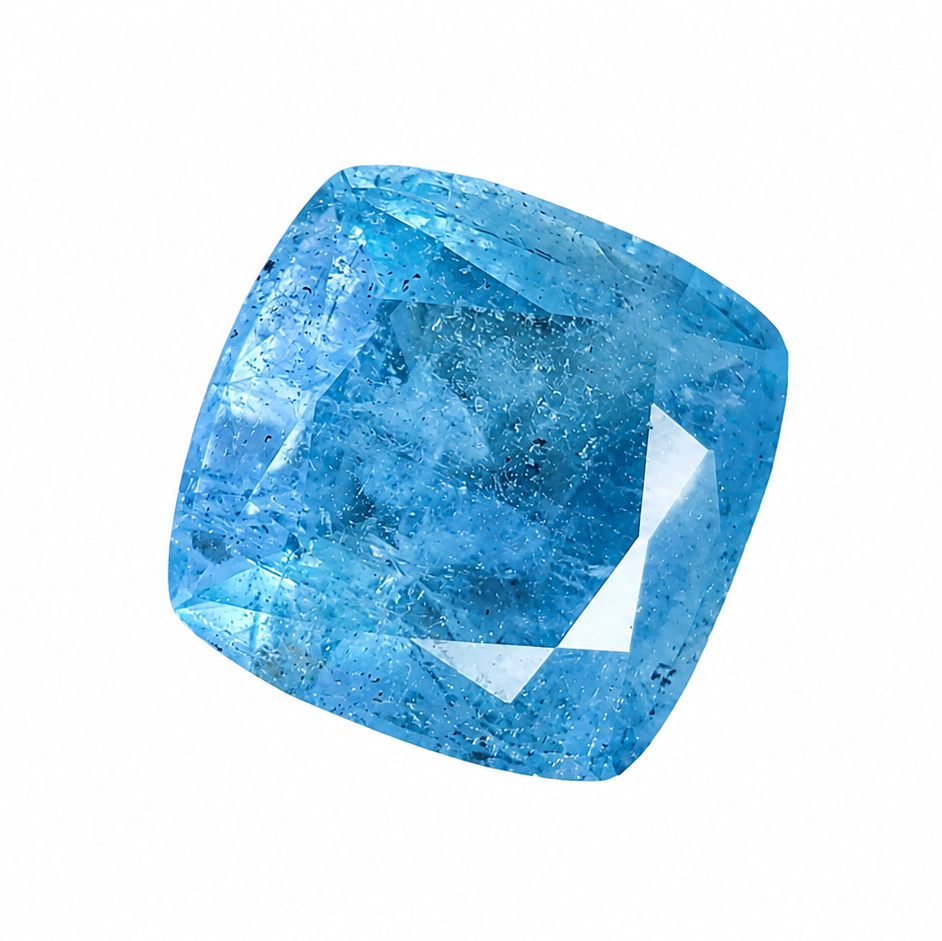 Natural Cushion Cut Aquamarine Gemstone – 22.70 Carats | Pakistan Origin