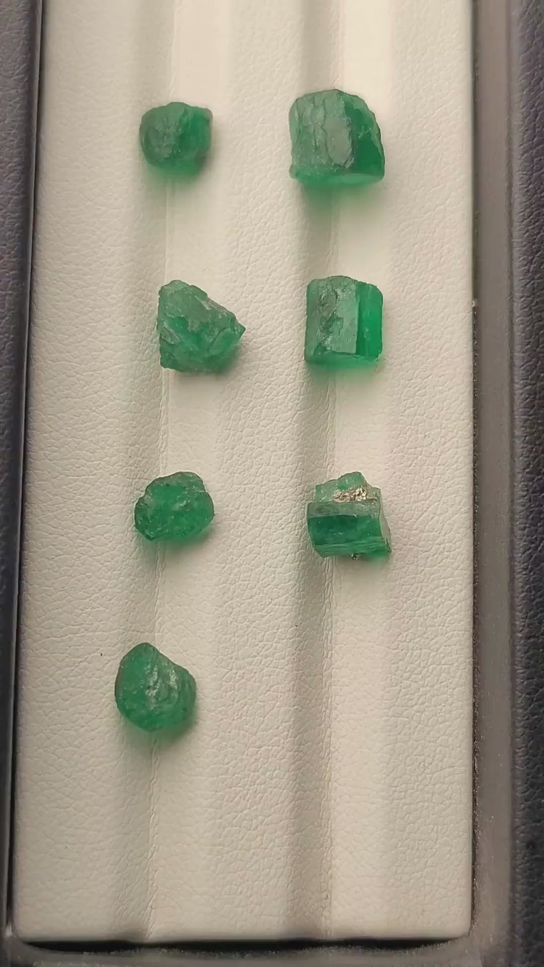 Natural Swat Emerald Rough Lot (7 Pieces) – 11.45 Carats | Pakistan Origin