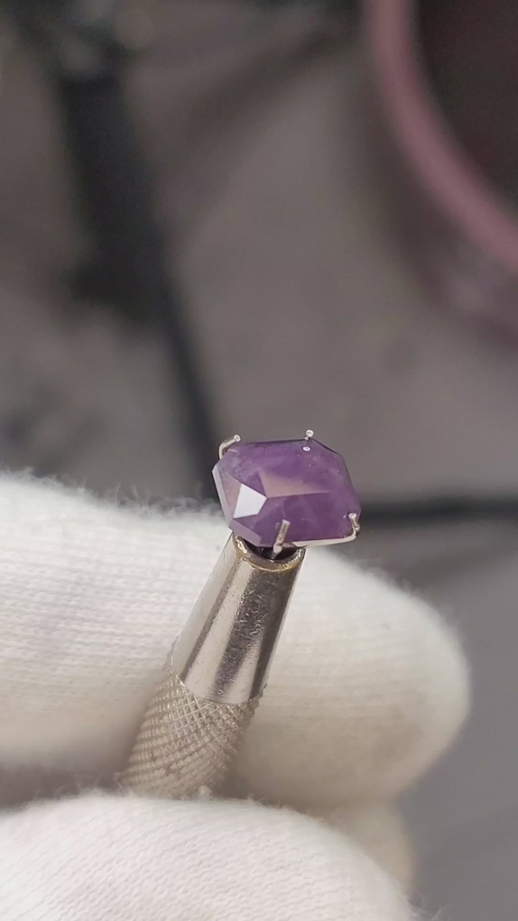Natural Cushion Cut Kashmir Sapphire Gemstone – 3.45 Carats | Pakistan Origin