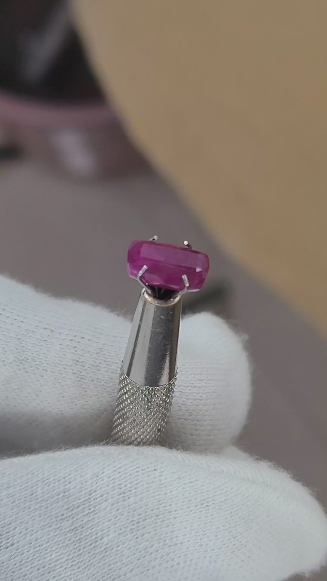 Natural Cushion Cut Ruby Gemstone – 2.85 Carats | Madagascar Origin