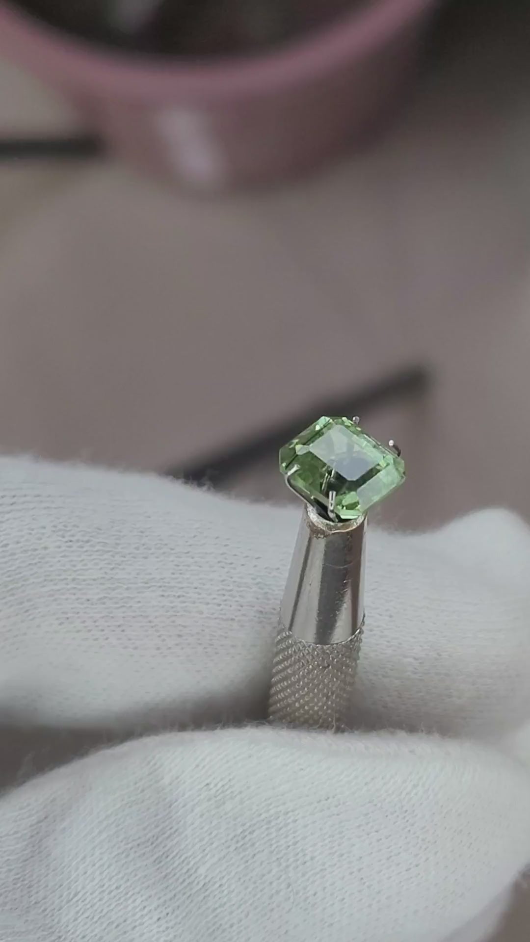 Natural Emerald Cut Peridot Gemstone – 2.85 Carats | Pakistan Origin