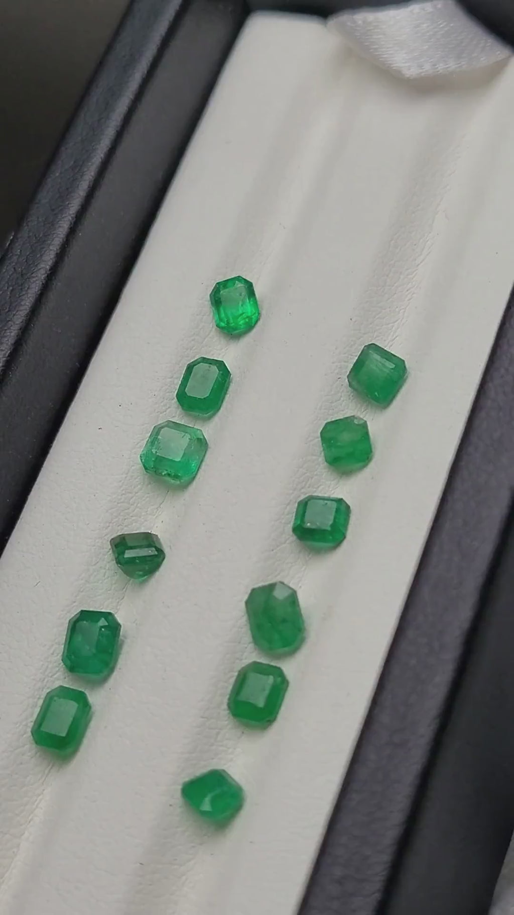 Natural Swat Emerald Cut Lot – 12 Pieces | 4.15 Carats Total | Pakistan Origin