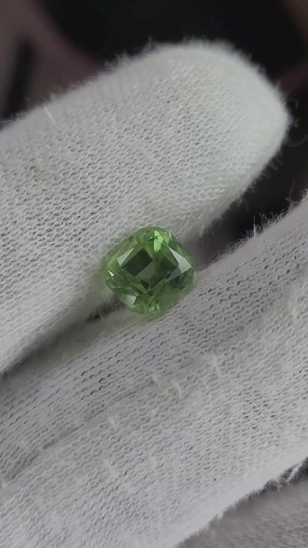 Natural Peridot Cushion Cut Gemstone – 3.00 Carats | Pakistan Origin